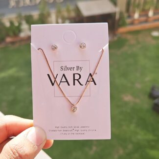 Rose Gold Necklace Set