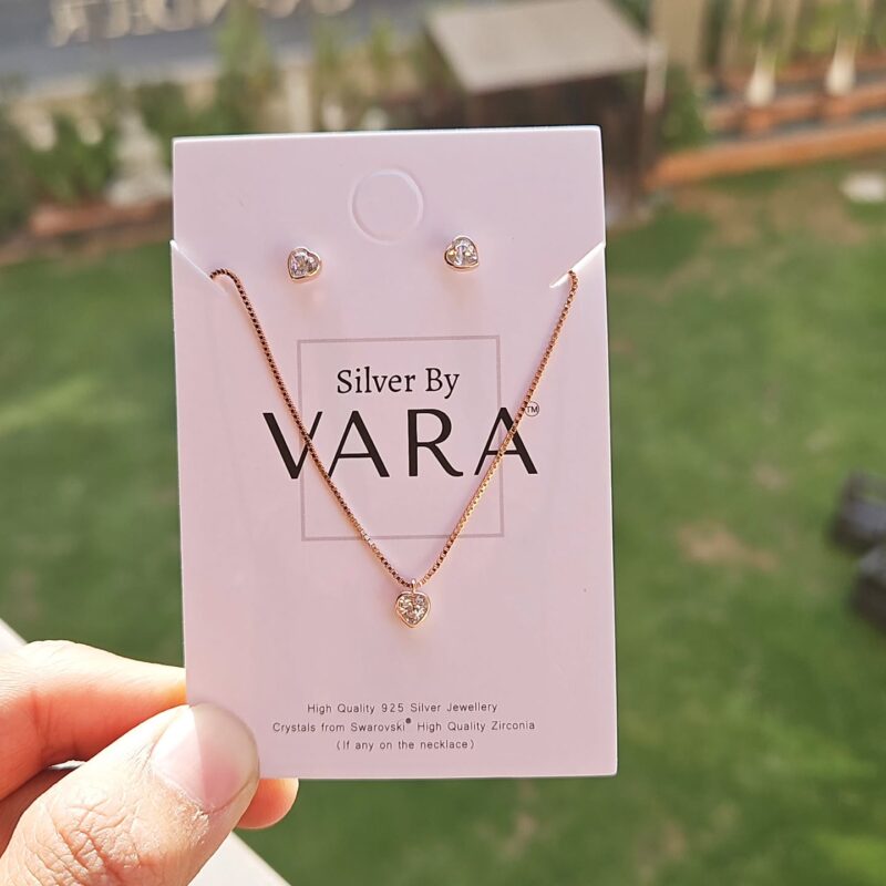Rose Gold Necklace Set