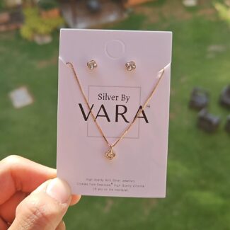 Rose Gold Necklace Set