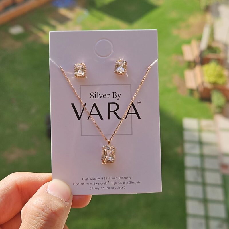Rose Gold Necklace Set
