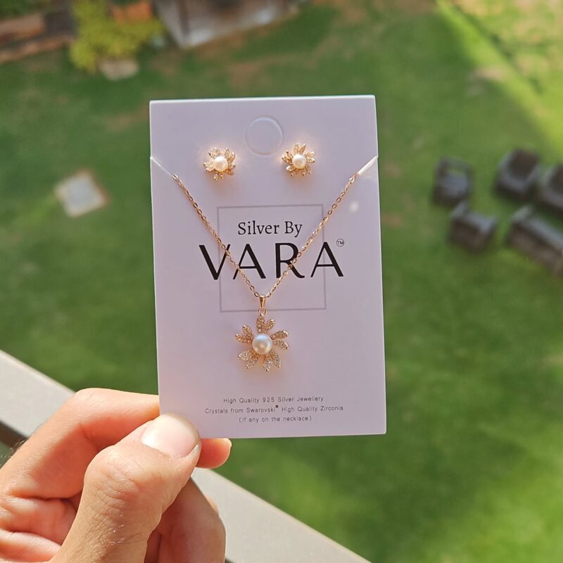 Rose Gold Necklace Set